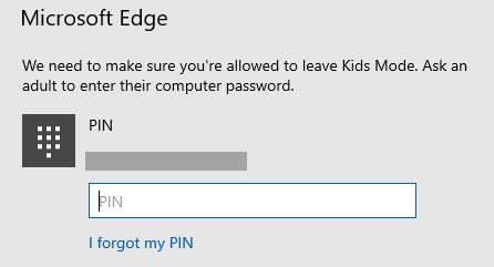 enter PC password