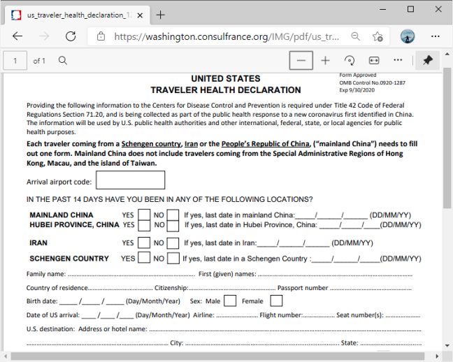 PDF without edit support in Microsoft Edge