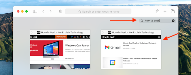 Search Open Tabs in Safari for Mac