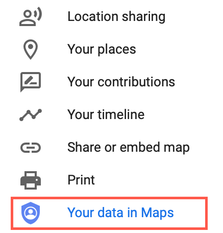 Select Your Data in Maps
