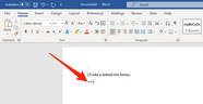 How To Add A Dotted Line In A Microsoft Word Document