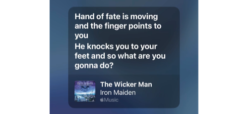 Apple Music lyrics shared to Instagram Stories