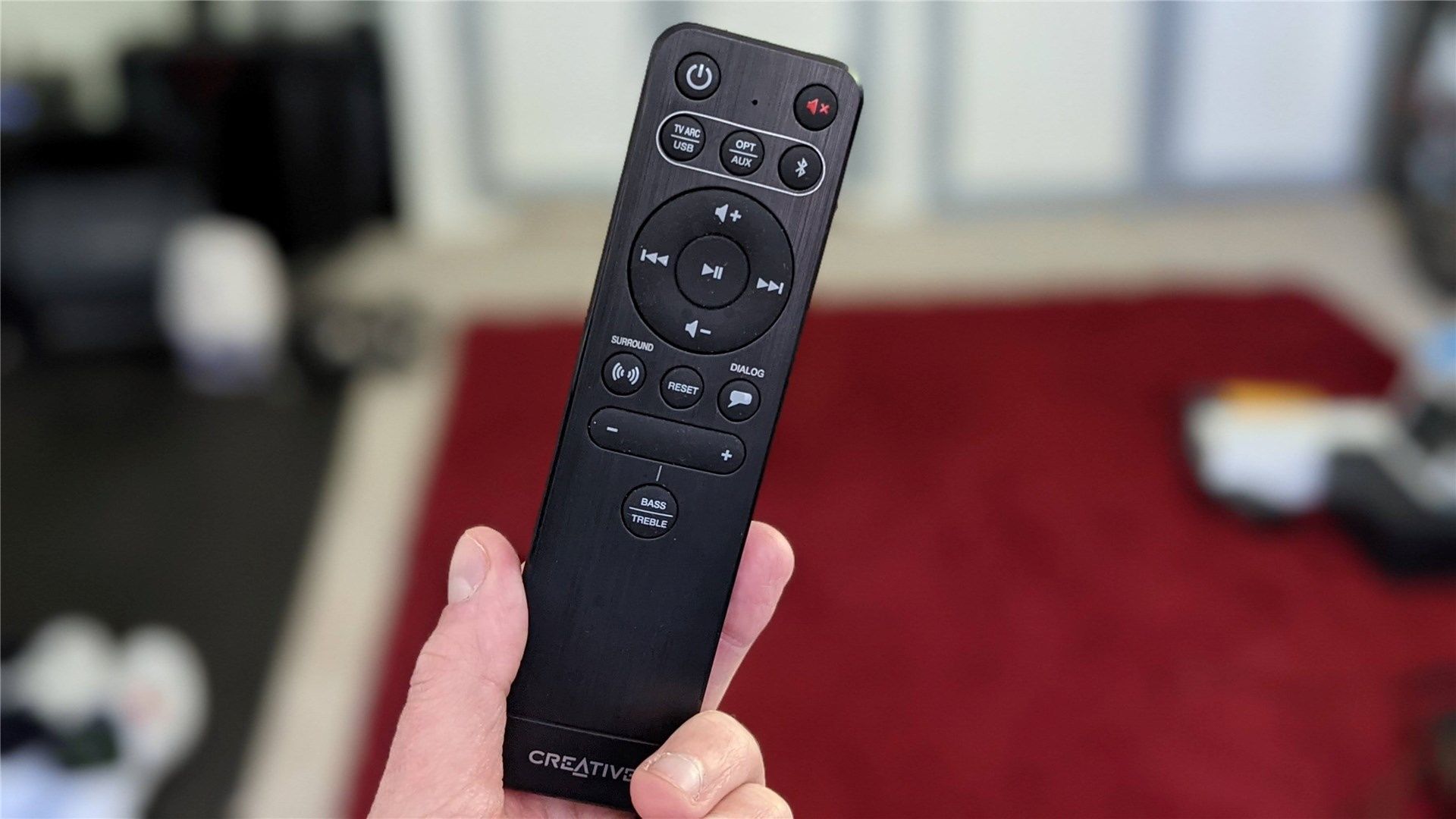 The Stage V2's remote control