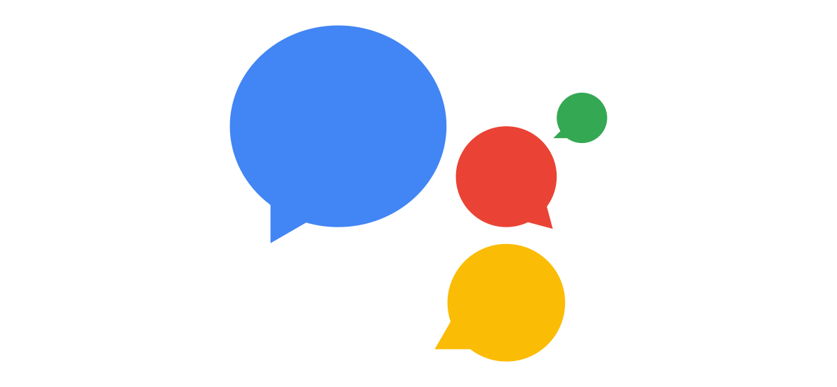 google assistant with speech bubbles