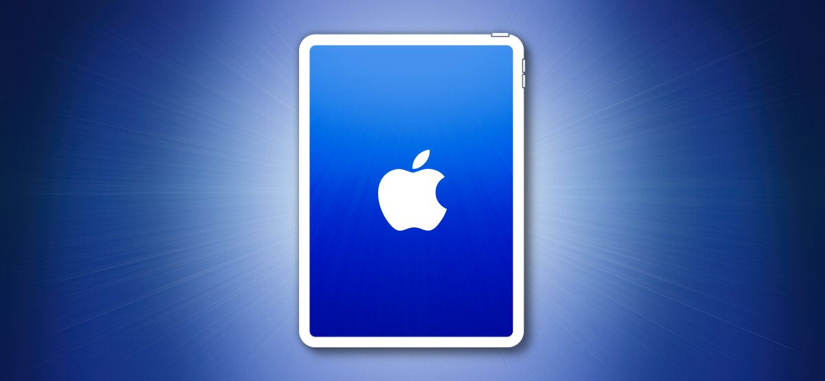 iPad Outline on a Blue Background Hero