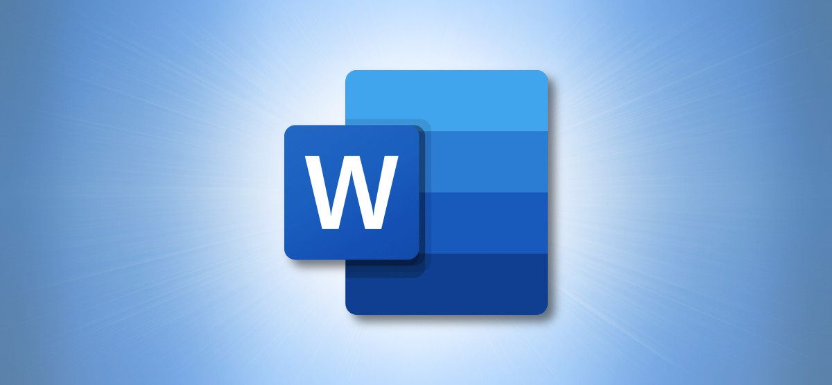 Microsoft Word Logo on Blue Hero
