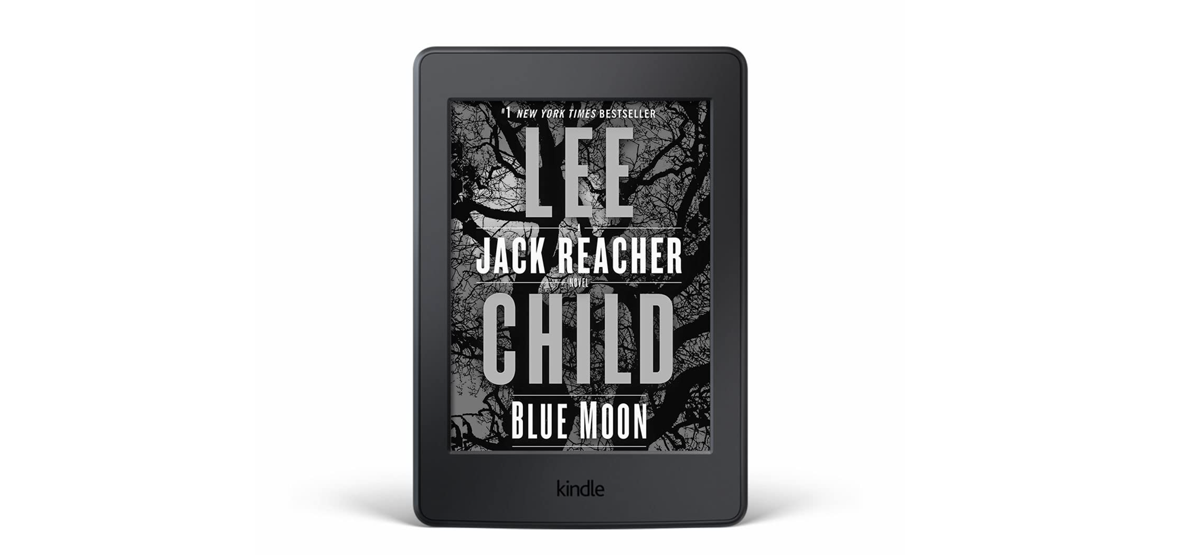preview image showing lee child book cover as screensaver