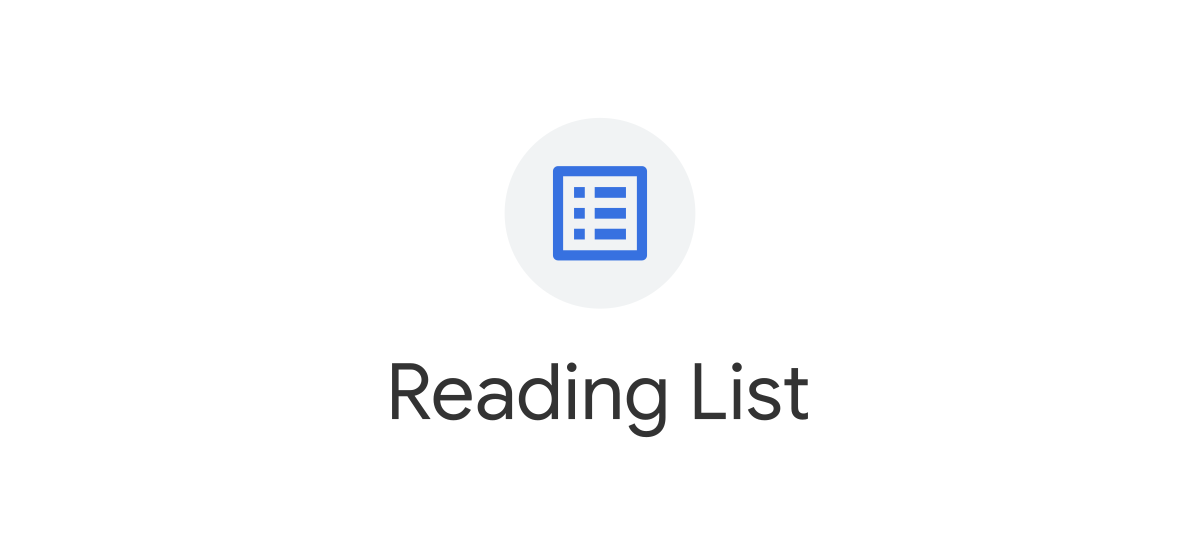 chrome reading list logo