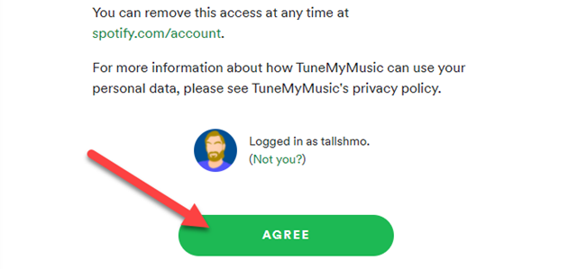 give tune my music access