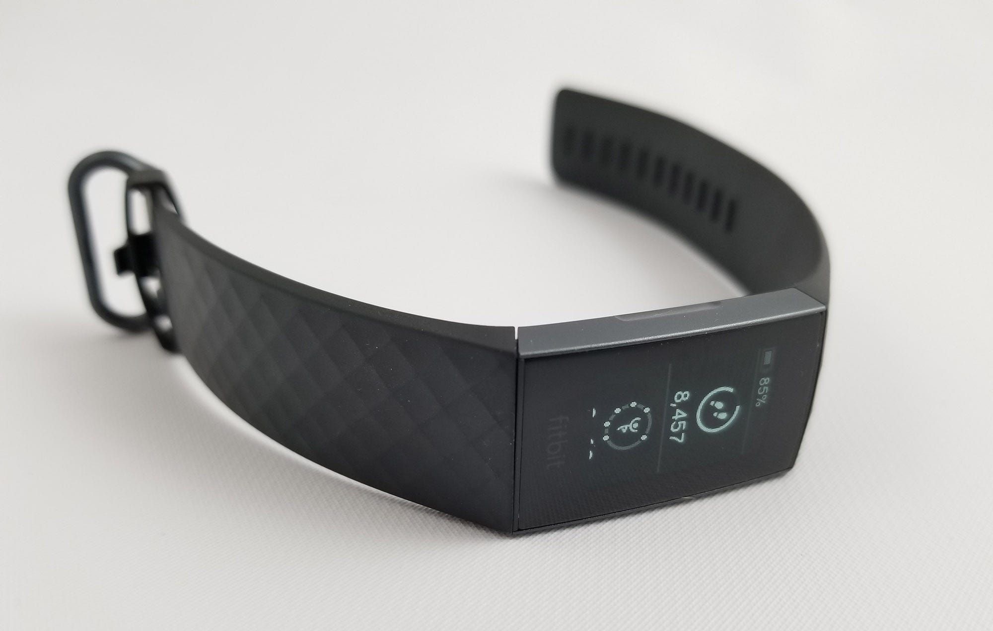 The Fitbit Charge 3 on a white background