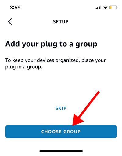 Tap choose group