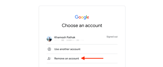 Click &quot;Remove an Account&quot; from the accounts screen.