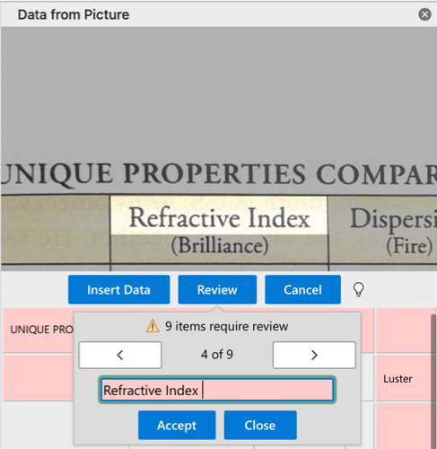 How to Insert Data from a Picture in Microsoft Excel for Mac