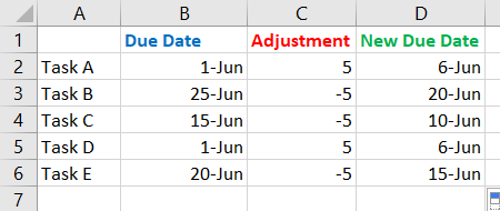 How to Add or Subtract Dates in Microsoft Excel