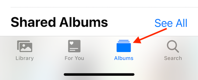 Go to the &quot;Albums&quot; tab in Photos.