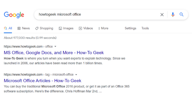 Google Search HowToGeek
