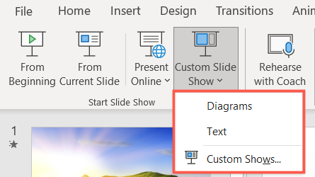 Play a Custom Show in PowerPoint