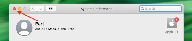 Quit System Preferences