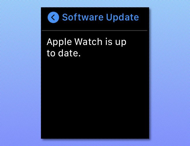 An Apple Watch screen showing 