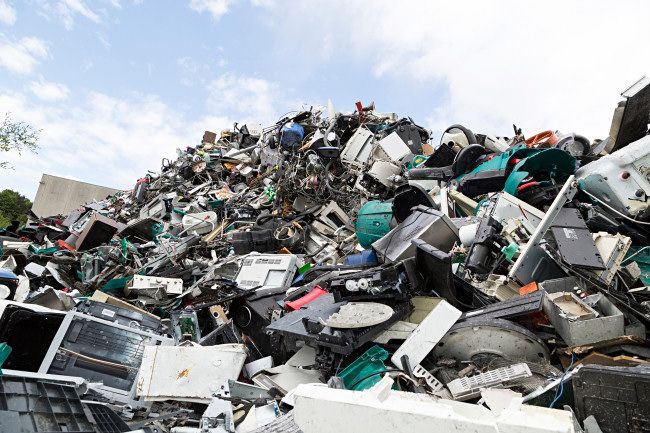 A pile of e-waste.