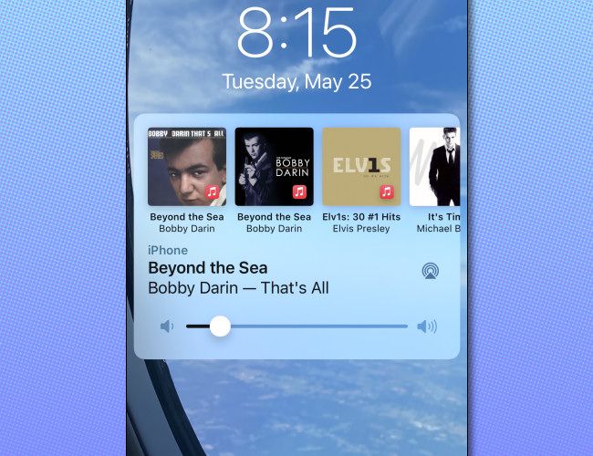 Next, you'll see regular iPhone media controls on your screen.