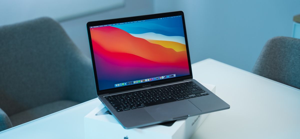 A 2020 Apple MacBook Pro with an M1 Apple Silicon chip.