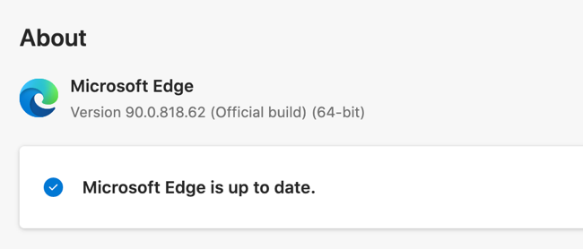 Update Microsoft Edge