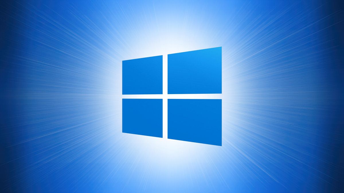 Windows 10 Logo on Blue Hero