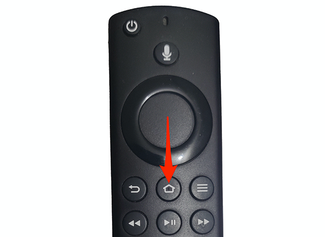Press the Home button on the Fire TV remote.