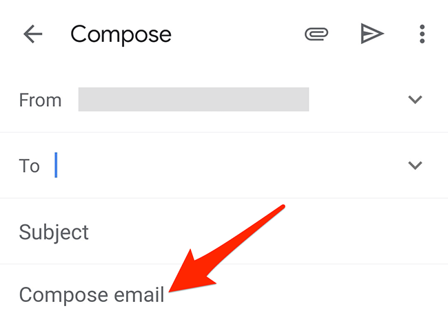Tap and hold the "Compose email" box in the Gmail app.
