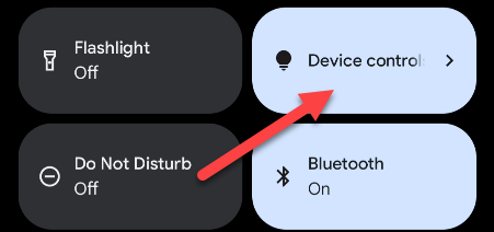 Tap the "Device Controls" tile.