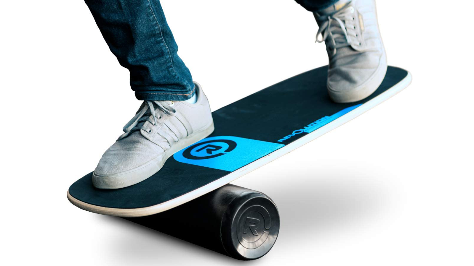 Person balancing on the Revolution 101 board
