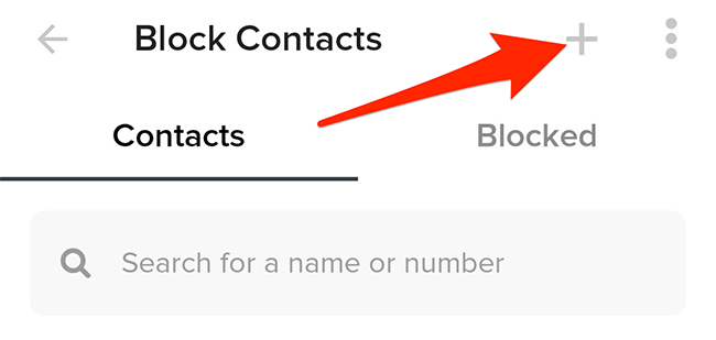 Select the "+" (plus) sign to add a contact in Tinder.