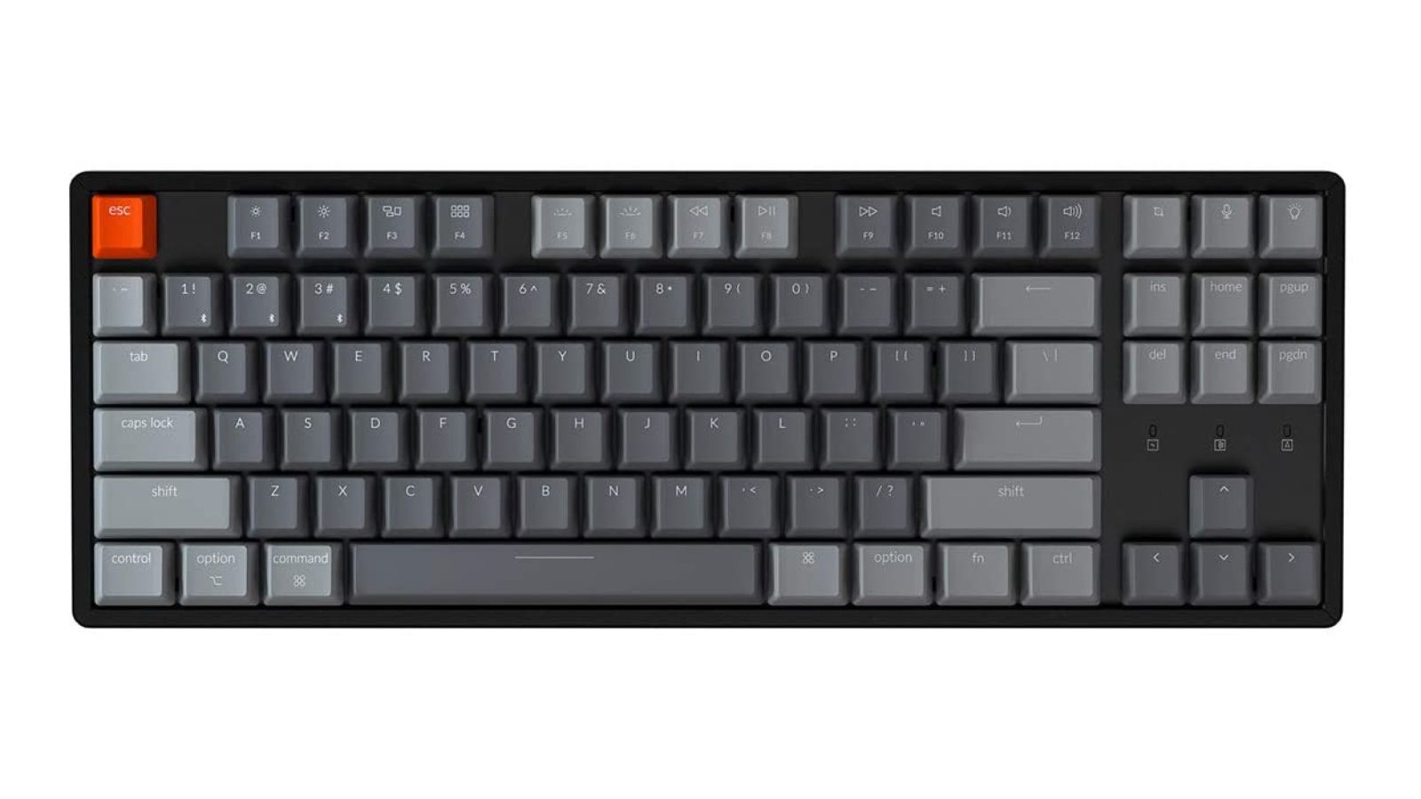 Keychron K8 keyboard against white background