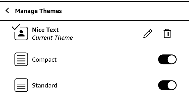 manage themes options