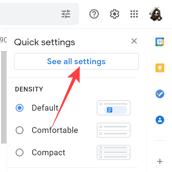 Click the "See All Settings" button.
