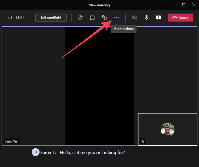 To disable Live Captions, click on the three-dot More options icon at the top.