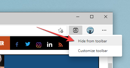 right-click the Math Solver icon on the toolbar in the top-right corner and select "Hide from Toolbar."