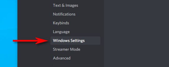 In the sidebar, click "Windows Settings."