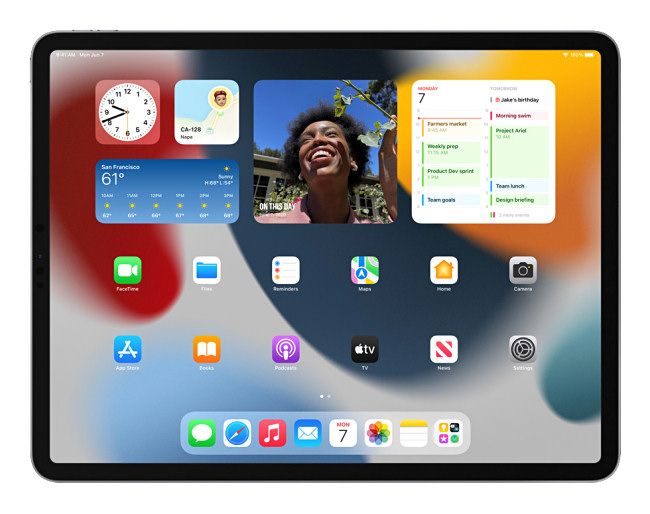 iPad home screen widgets on iPadOS 15.