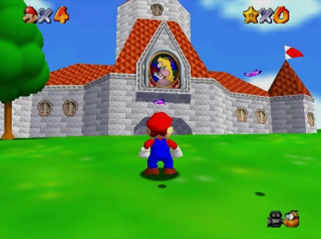 Nintendo Super Mario 64 screenshot.