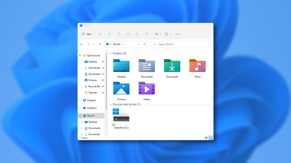 A Windows 11 Preview File Explorer Window