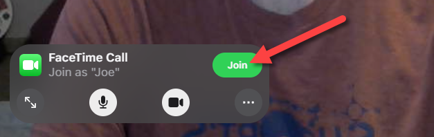 Click "Join" from the toolbar.