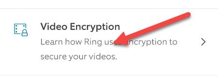 Next, go to "Video Encryption."