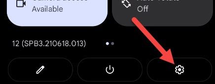 To get started, swipe down twice from the top of the screen to reveal the Quick Settings menu, and then tap the gear icon.