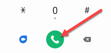 Enter the number and tap the green phone button to place the call.
