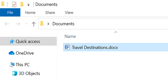 Find the downloaded Google Docs document in the file manager.