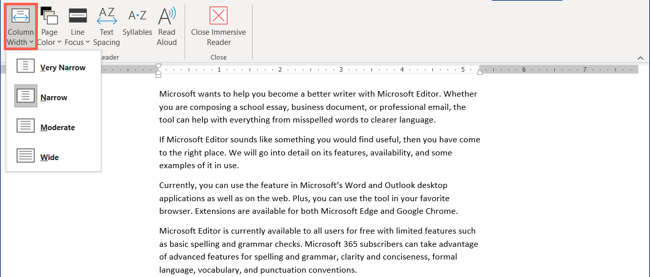 How to Use Immersive Reader in Microsoft Word, Outlook, and OneNote