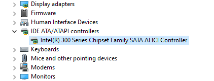 展开“IDEA ATA/ATAPI 控制器”