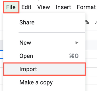 How to Import Different File Types into Google Sheets